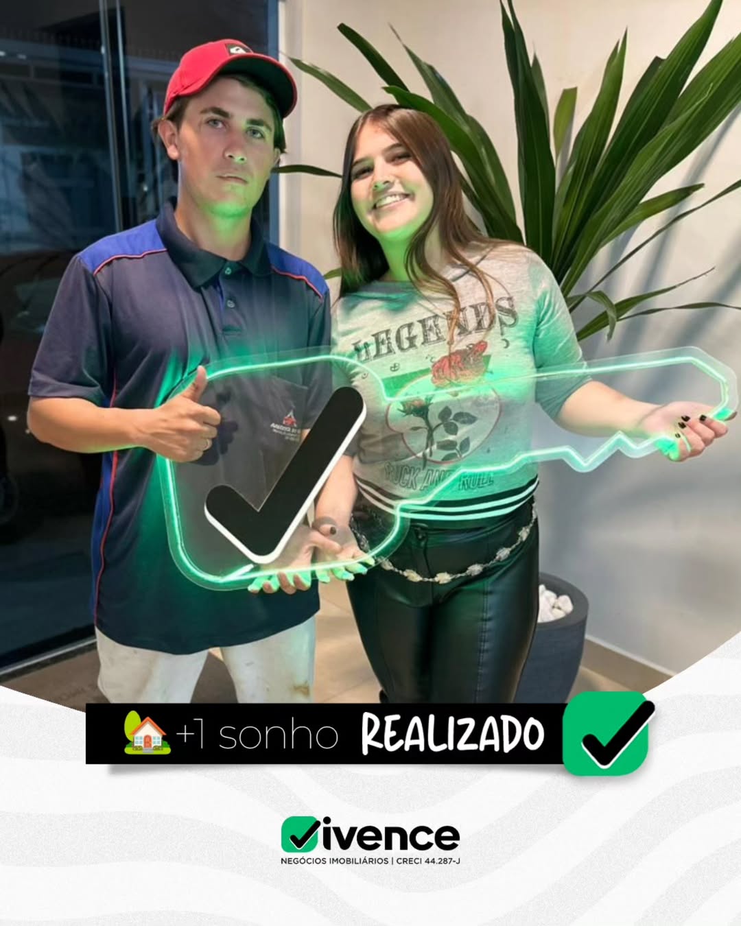 Cliente satisfeito Vivence Imóveis