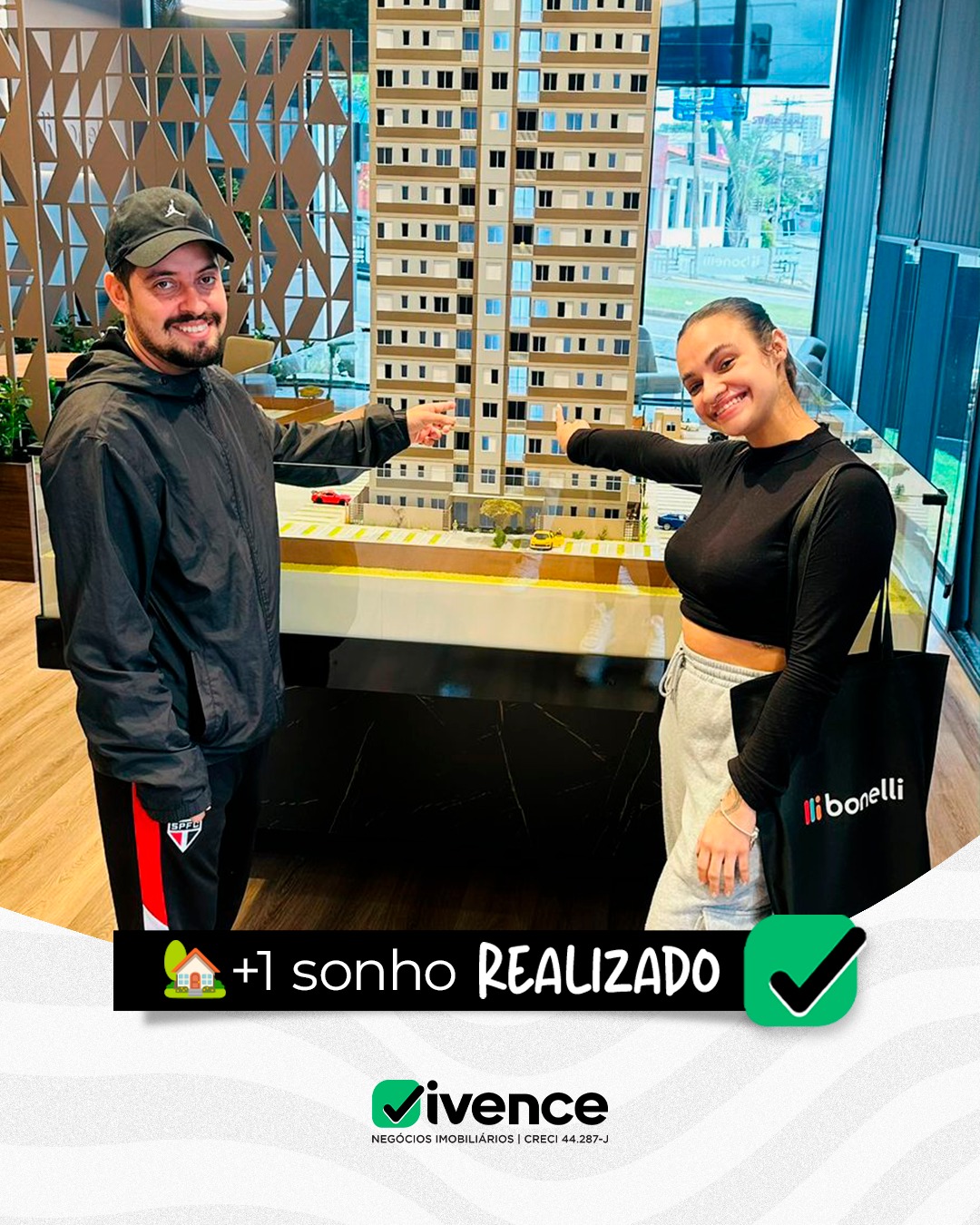 Cliente satisfeito Vivence Imóveis